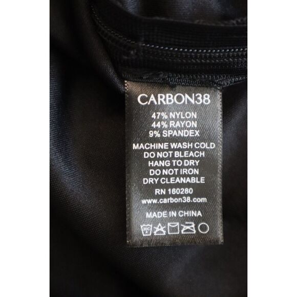 CARBON38 YD832 Women's Sz XS Black Satin Side Stripe Straight Leg Tuxedo Pants - Picture 4 of 13